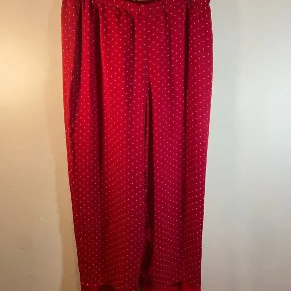 Lauren Ralph Lauren Red White Pock Dot Dress Pants Size Large - Picture 3 of 9